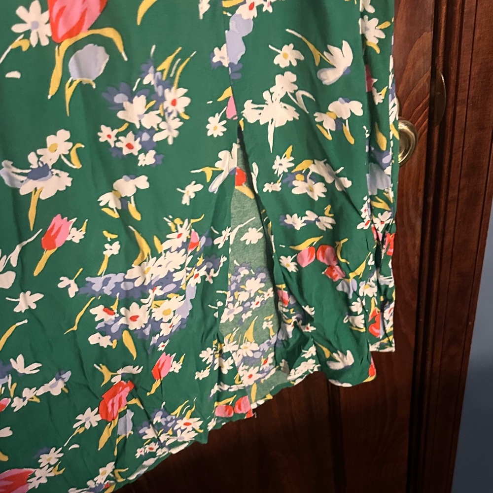 LOFT Green Floral Maxi Dress - Picture 3 of 5